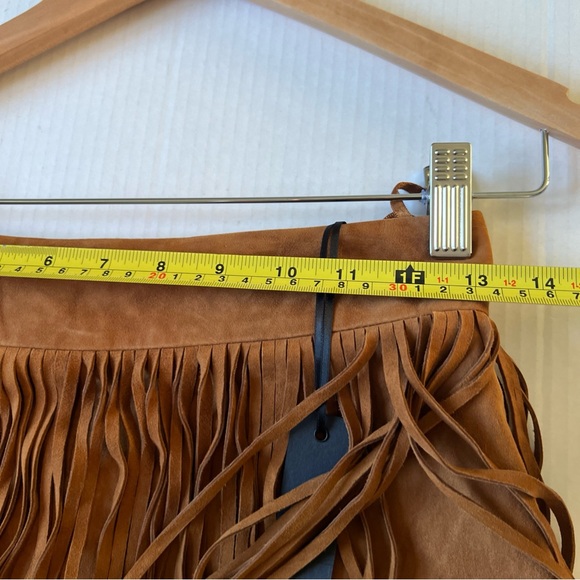 House of Harlow 1960 Brown Tiered Midi Skirt Sz S - Picture 7 of 8